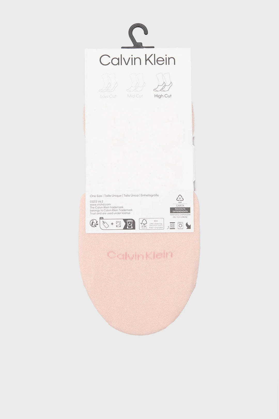 Ck 2pk Mesh squares footie high cut