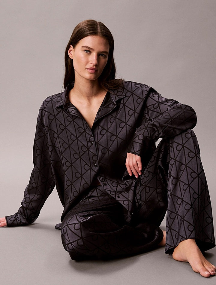 SATIN SHEEN PRINT - PYJAMAS SET