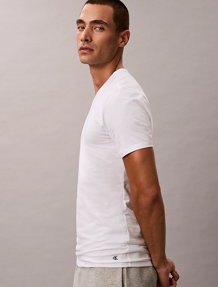 COTTON STRETCH BLEND - V NECK T-SHIRTS 3PK