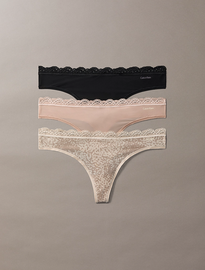 MICROFIBER STRETCH - THONG 3PK