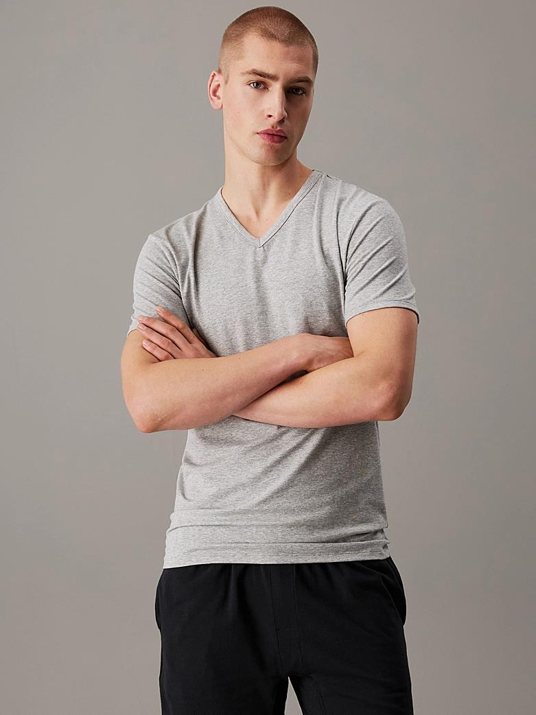 COTTON STRETCH BLEND - V NECK T-SHIRTS 3PK