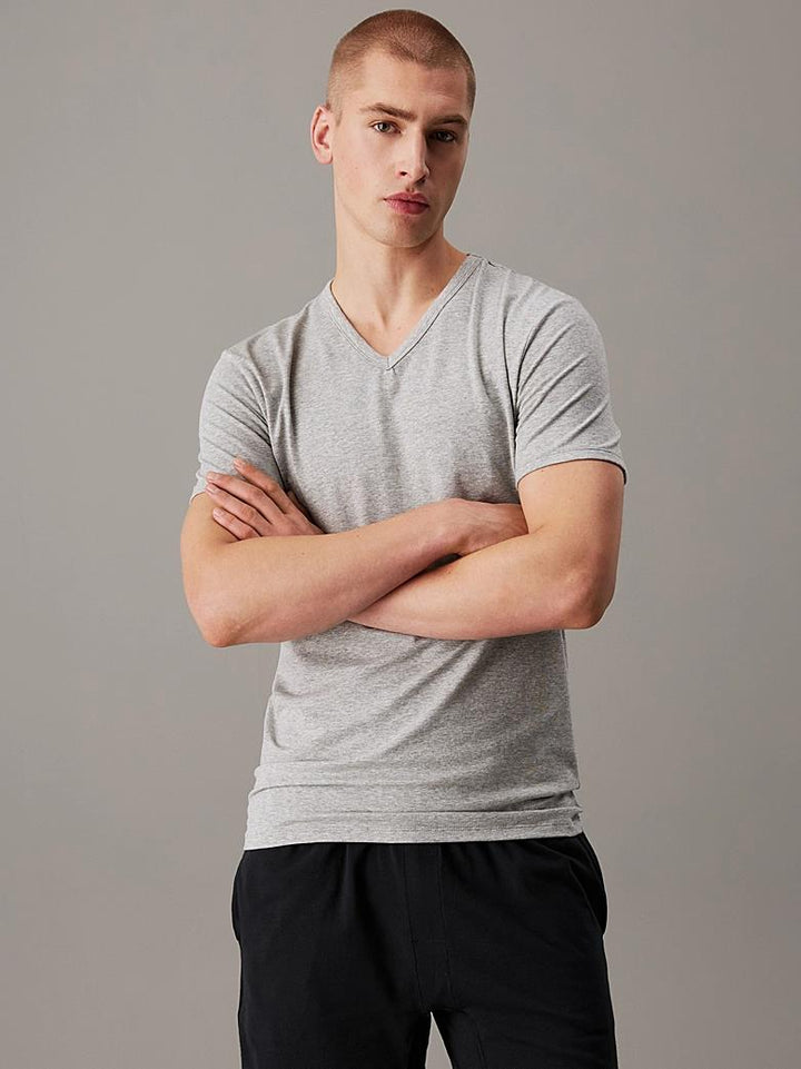 COTTON STRETCH BLEND - V NECK T-SHIRTS 3PK
