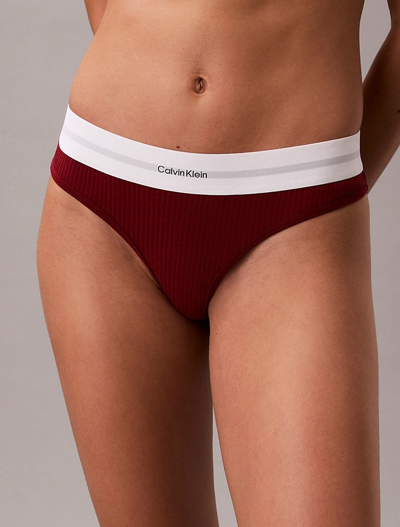 COTTON MODAL RIB - THONG