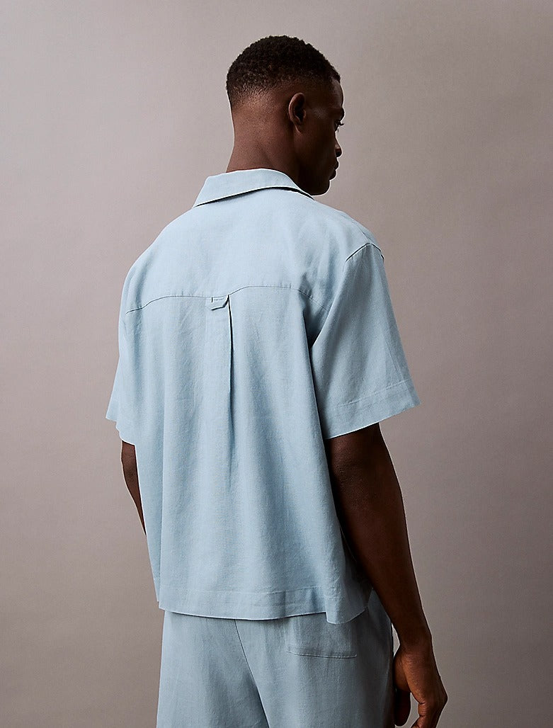 LINEN BLEND SKJORTE