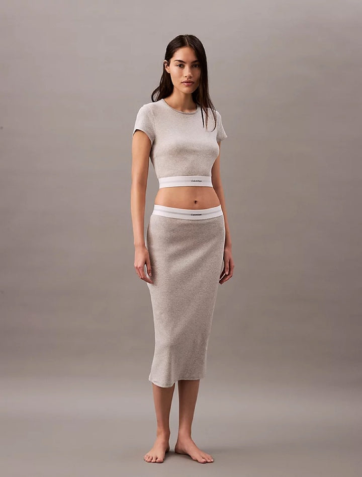 COTTON STRETCH - RIB SKIRT