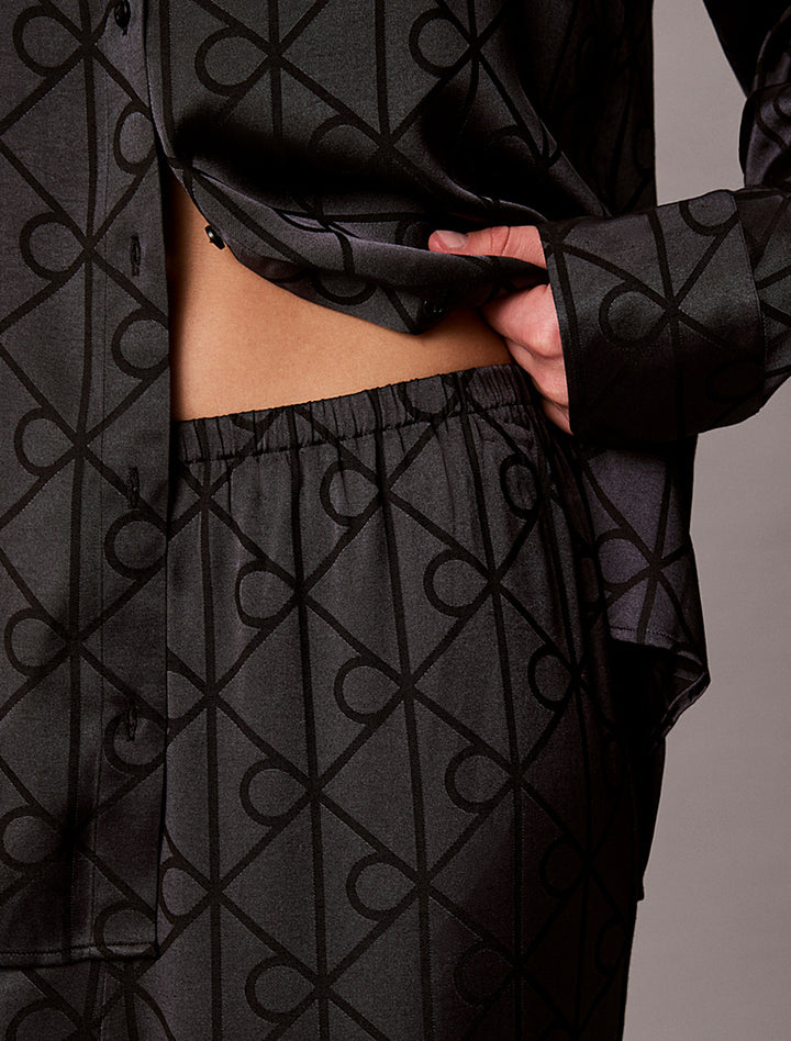 SATIN SHEEN PRINT - PYJAMAS SET