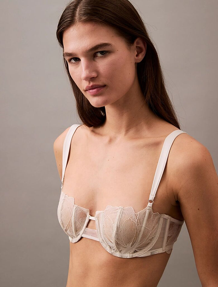 CK BLACK - FLORAL LACE BALCONETTE