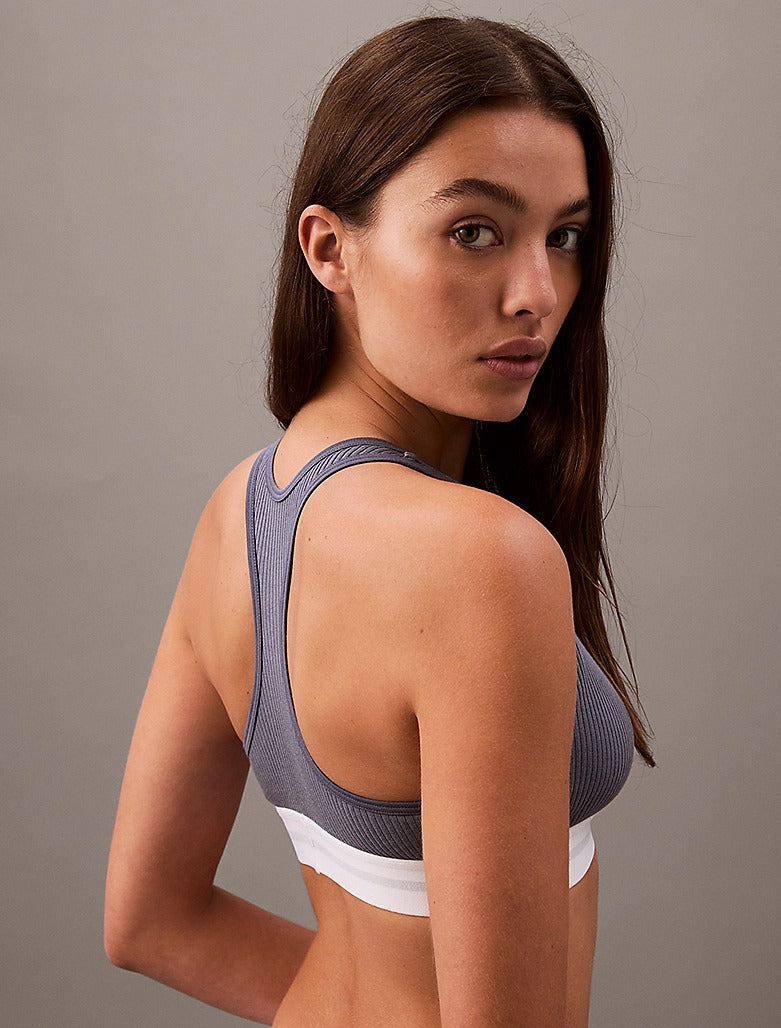 COTTON MODAL RIB - UNLINED BRALETTE